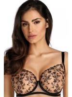 Бюстгальтер с мягкой чашкой Ewa Bien Carmen B161 Черно-телесный