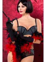 Комплект Ava Black Spinel - бюстгальтер формованный AV 1812 и полные трусики AV 1812 Черно-белый