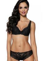 Комплект Mat Carmela - бюстгальтер балконет M-053/22 и бразилианки F-053/54/2 Черный