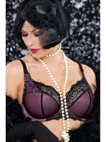 Бюстгальтер полумягкий Ava Mad Women AV 1796 Черно-фиолетовый
