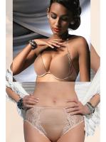 Комплект Kris Line Diamond - бюстгальтер формованный decolte с силиконом и полные трусики Кофе