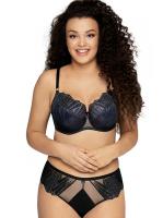 Комплект Ava Glam Rock - бюстгальтер полумягкий AV 1950 и бразилианки AV 1950/b Черный