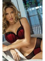 Комплект Kinga Estelle - бюстгальтер с мягкой чашкой SC-621 и стринги S-621/1 Вишнево-черный