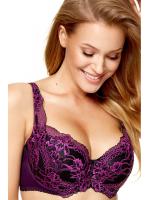 Бюстгальтер push up Kinga Grace PU-706 Черно-фиолетовый