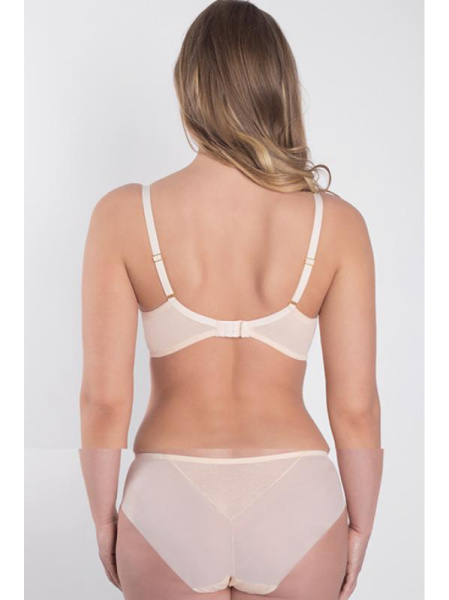 Комплект Samanta Valeria - бюстгальтер с мягкой чашкой A122 и полные трусики B400 Бисквит