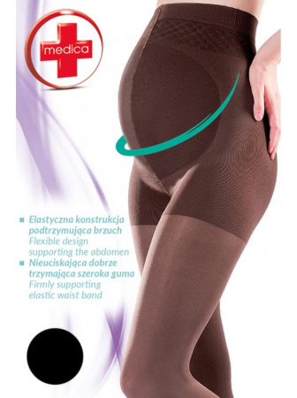 Колготки Gabriella Mamma 100 den с уплотненными трусиками Черный