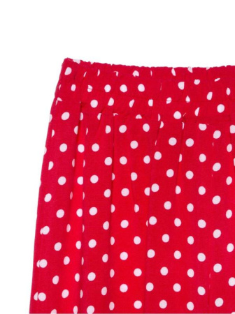 Яркие брюки PARTY || Брюки для дів. CE PARTY, р.128-68-60, red-bubbles