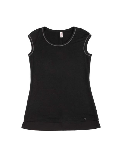 Футболка со вставкой из легкого шифона LD 715 Футболка со вставкой из легкого шифона LD 715