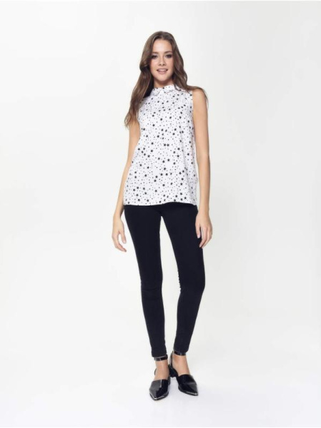 Легкая блузка со звездным принтом LBL 885 Легкая блузка со звездным принтом LBL 885