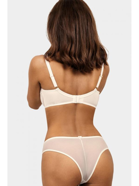 Комплект Ewa Bien Laura - бюстгальтер с мягкой чашкой B103 и бразилианки C322 Кремовый