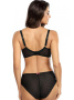 Комплект Ewa Bien Rozana - бюстгальтер с мягкой чашкой B139 и полные трусики C124 Черно-красно-золотой || Комплект Ewa Bien Rozana - бюстгальтер с мягкой чашкой B139 и полные трусики C124 Черно-красно-золотой