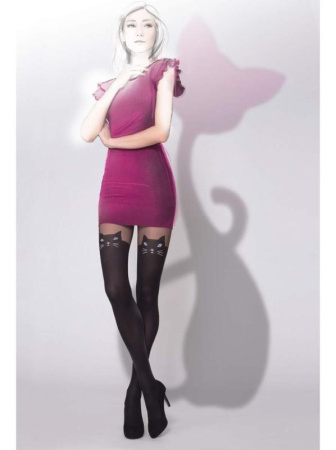 Женские колготки GATTA Girl-Up CAT, 3, nero(чёрный)