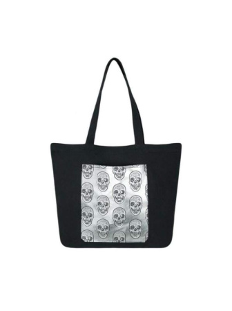 Сумка Женская Exodus Tote Bag Skulls Черный S4501Ex011