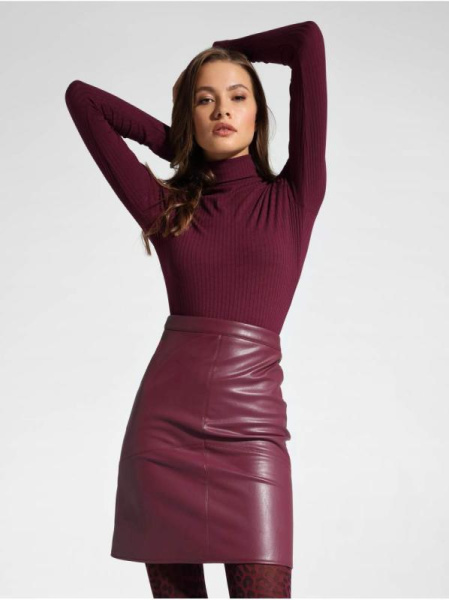 Классическая водолазка в рубчик из вискозы премиального качества LD 1028 Классическая водолазка в рубчик из вискозы премиального качества LD 1028