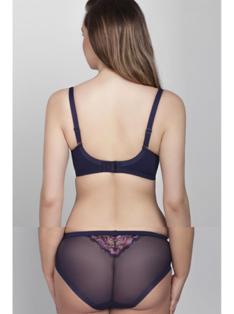Комплект Samanta Norah - бюстгальтер с мягкой чашкой A122 и полные трусики B400 Синий || Комплект Samanta Norah - бюстгальтер с мягкой чашкой A122 и полные трусики B400 Синий