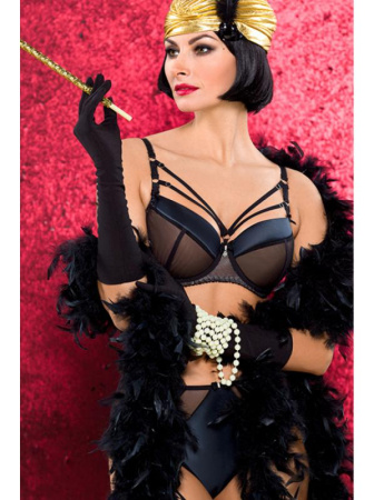 Комплект Ava Bad Romance - бюстгальтер push up AV 1803 и бразилианки AV 1803/b Черный