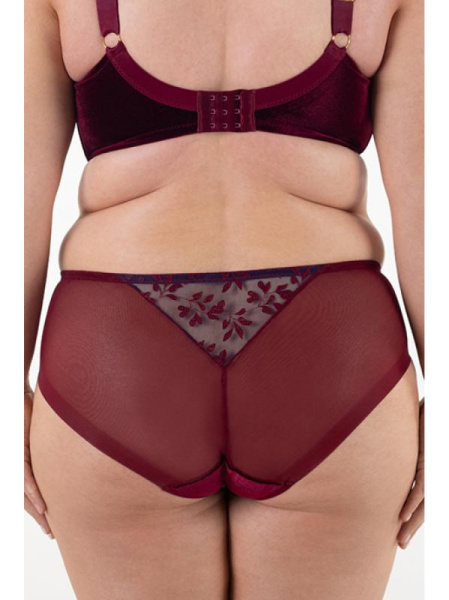 Полные трусики Samanta Molly B400 Темно-сине-рубиновый