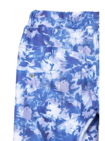 Джеггинсы с акварельным принтом ASTER, р.170-98, blue-white || Джеггінси з акварельними принтом ASTER, р. 170-98, blue-white