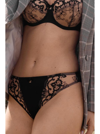 Бразилианки Samanta Perla M300 Черно-телесный