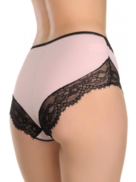 Полные трусики ORO Susanna 2263 Розово-черный Полные трусики ORO Susanna 2263 Розово-черный