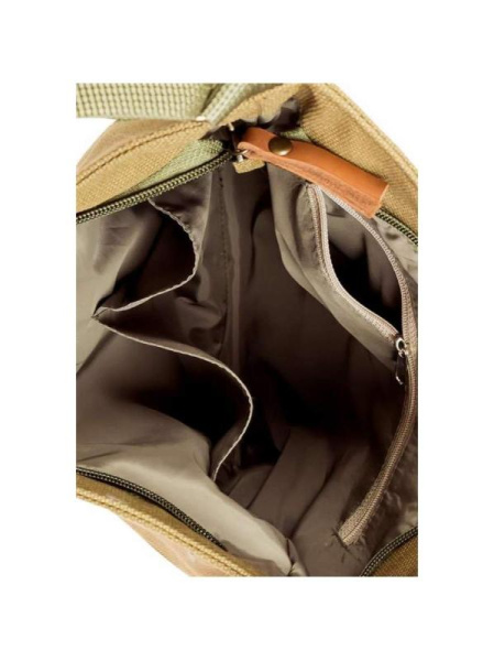 Сумка - Планшет Женская Exodus Leather Canvas America Коричневый P0803Ex061