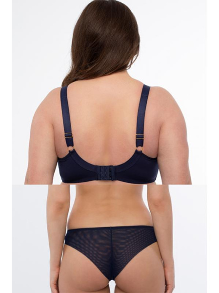 Комплект Samanta Hazel - бюстгальтер с мягкой чашкой A922 и бразилианки M300 Сине-телесный