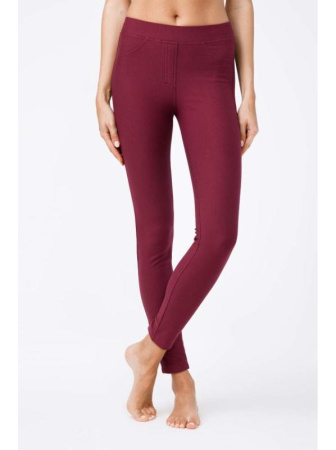 Ультраэластичные джеггинсы с высокой посадкой ALEKSA, р.170-102, plum