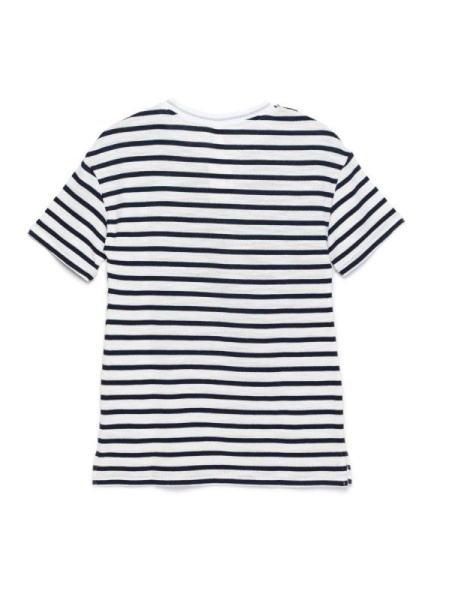 Футболка в полоску с разрезами по бокам LD 721 Футболка в полоску с разрезами по бокам LD 721