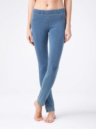 Моделирующие джеггинсы из денима MUZA, р.170-98, bright blue