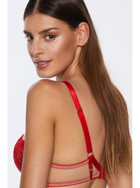 Бюстгальтер push up Kinga Mind Love PU-795 Красно-телесный