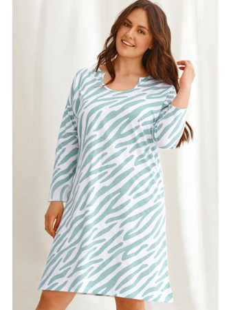 Ночная рубашка Taro Carla 2605 Зелено-белый