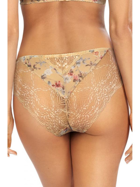 Полные трусики Ewa Bien Asija C110 Телесный с цветами