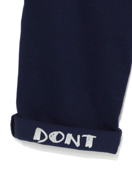 Ультрамодные джеггинсы с оригинальными принтами GIFKI, р.170-98, navy