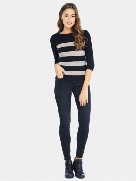 Вязаный джемпер в полоску LDK 014 Вязаный джемпер в полоску LDK 014