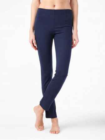 Классические джеггинсы с высокой посадкой SWIFT, р.170-102, navy