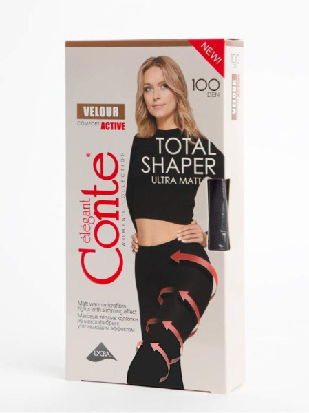 Утягивающие матовые колготки VELOUR ACTIVE 100 Lycra, р.4, Nero Утягивающие матовые колготки VELOUR ACTIVE 100 Lycra, р.4, Nero