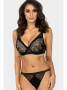 Комплект Ewa Bien Alizze - бюстгальтер формованный B313 и стринги C202 Черный