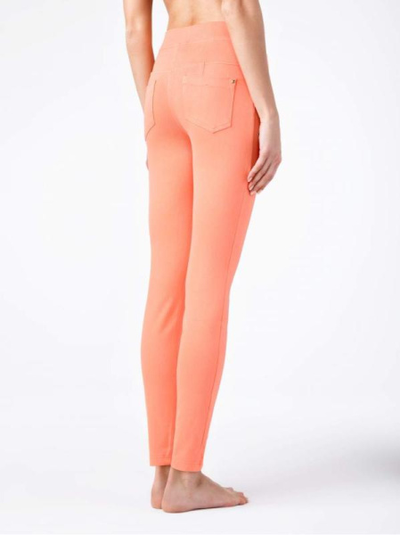 Моделирующие джеггинсы с аппликацией Бабочки NOVA, р.170-98, peach