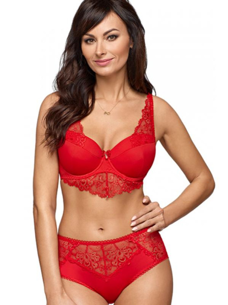 Комплект Ava Blush - бюстгальтер push up AV 1794 и бразилианки AV 1794/b Красный