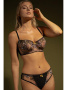 Комплект Samanta Hete - бюстгальтер с мягкой чашкой A142 и бразилианки M300 Черно-телесный