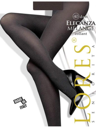 Колготки женские LORES Eleganza Melange 40, 2, nero(чёрный)