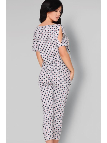 Комплект LivCo Corsetti Anahila Пепельно-черно-красный