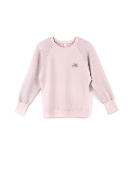 Джемпер с мерцающим блеском и брошью 837 Джемпер с мерцающим блеском и брошью 837