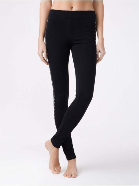 Ультрамодные джеггинсы с лампасами HOLLYWOOD, р.164-90, blaConte Kids