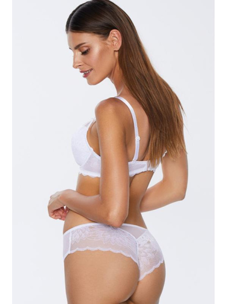 Комплект Kinga Alice - бюстгальтер push up PU-768 и бразилианки B-768/3 Белый
