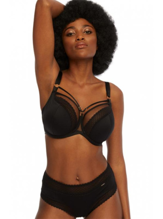 Комплект Kinga - бюстгальтер полумягкий Isla BC-928 и полные трусики Bella P-923/3 Черный
