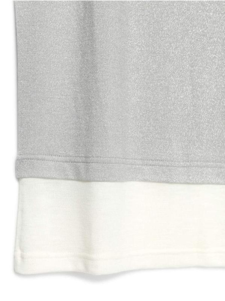 Комбинированный джемпер со спущенной линией плеча LD 629 Комбинированный джемпер со спущенной линией плеча LD 629