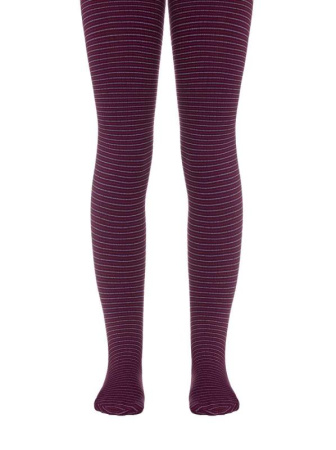 Колготки детские нарядные MARCIA бордовый меланжевый, р.116-122, bordo-melanzana