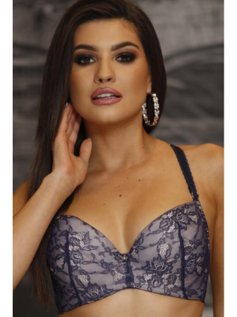 Бюстгальтер push up Dama Kier Cherie Сине-розовый