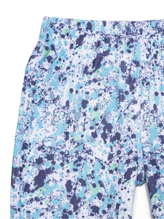 Джеггинсы с акварельным принтом IMPRESSA, р.170-90, bright turquise || Джеггінси з акварельними принтом IMPRESSA, р. 170-98, bright turquise